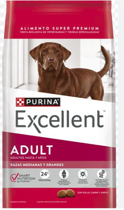 Imagen de ALIMENTO BALANCEADO PERROS EXCELLENT PERRO ADULTO RAZA MEDIANA Y GRANDE X 15KG