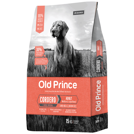 Imagen de ALIMENTO  BALANCEADO PERRO - OLD PRINCE NOVEL ADULTO CORDERO Y ARROZ MEDIUM Y LARGE  X 15 KG