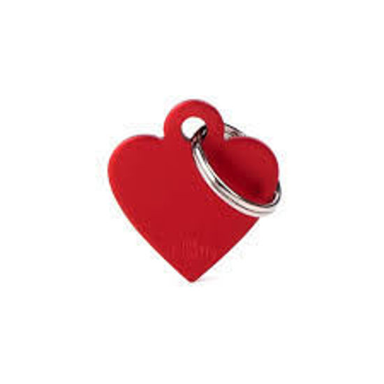 Imagen de ACCESORIOS PARA MASKOTAS - MEDALLA  CORAZON XL ROJA MFB30