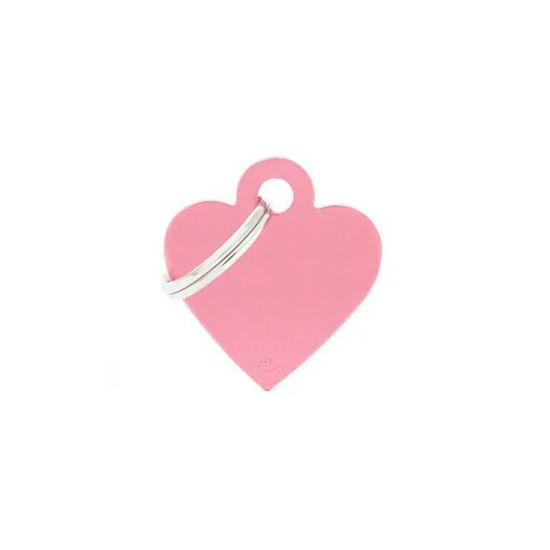 Imagen de ACCESORIOS PARA MASKOTAS - MEDALLA CHICA CORAZON ROSA MFB71
