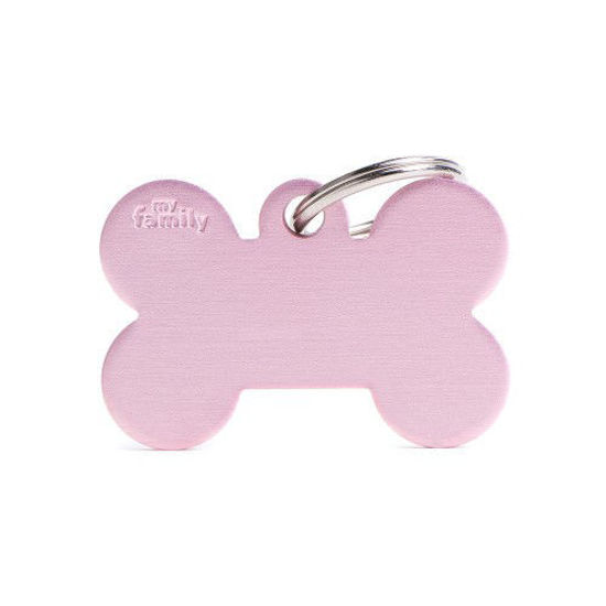 Imagen de ACCESORIOS PARA MASKOTAS - MFB09 MEDALLA  MEDIANA HUESO ROSADO